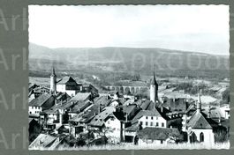 AK sw Boudry NE Stadt, Schloss, Viadukt ≈ 1960