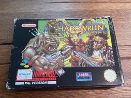 Shadowrun PAL Snes in OVP Selten ! Schnäppchen !