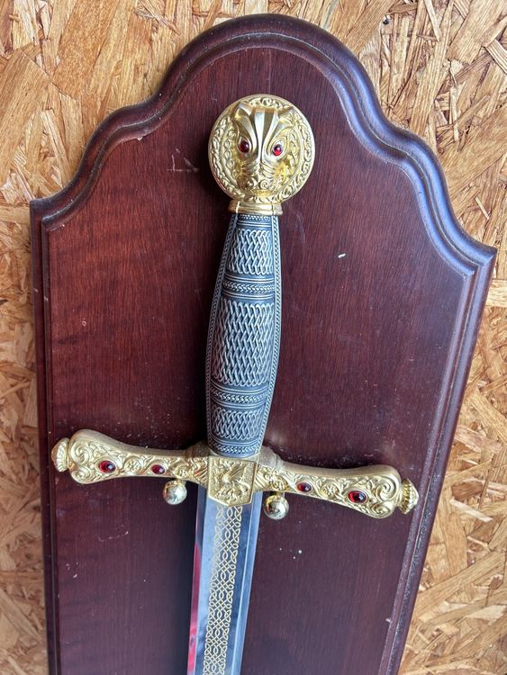 Sportland Miniaturschwert Excalibur – 28 Cm, Edelstahl, Auch Als Brieföffner