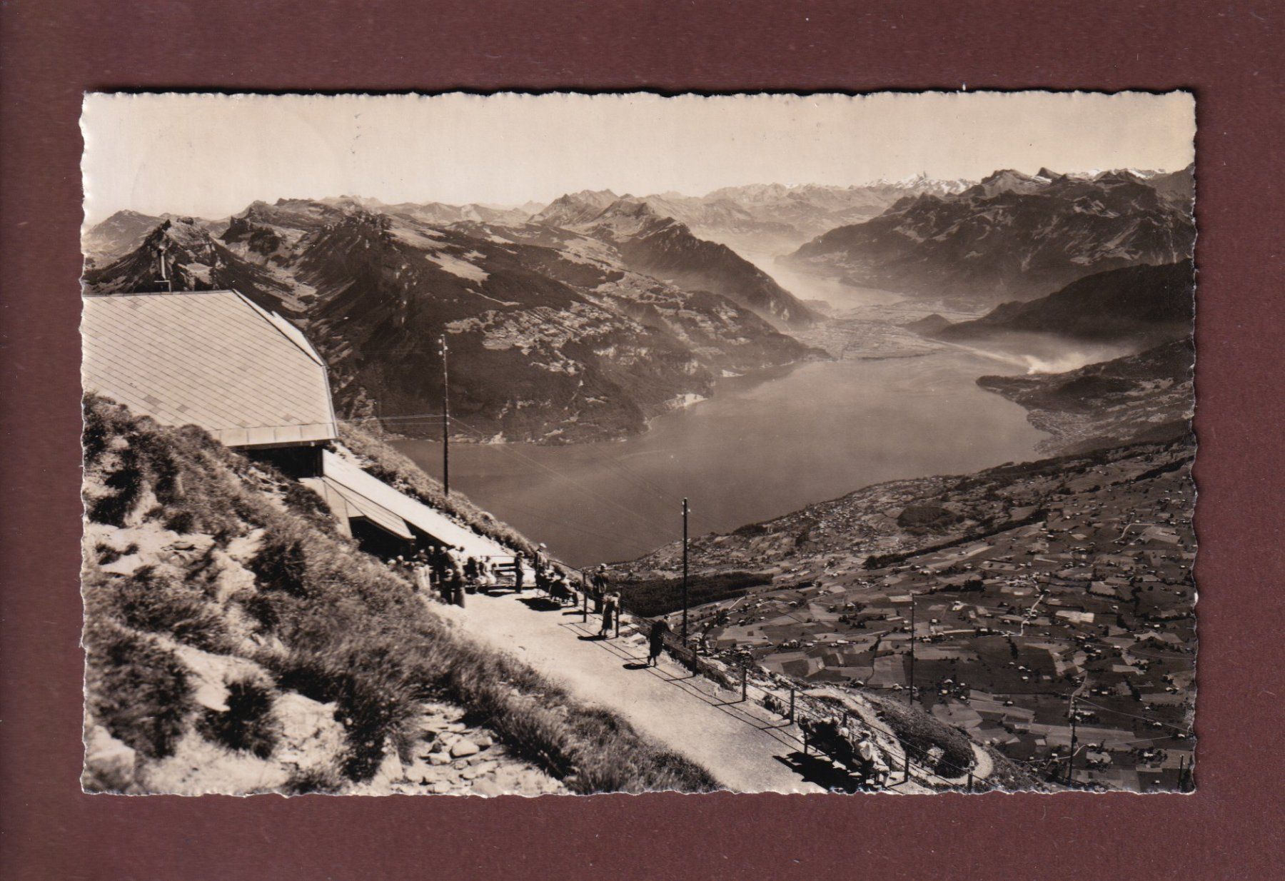 Cartoline postali: NIESENBAHN - Kulmstation - 1945 – Usato da Pully venduto da nicecards