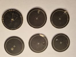 Zielscheiben Sammlung 6 Stueck gebraucht