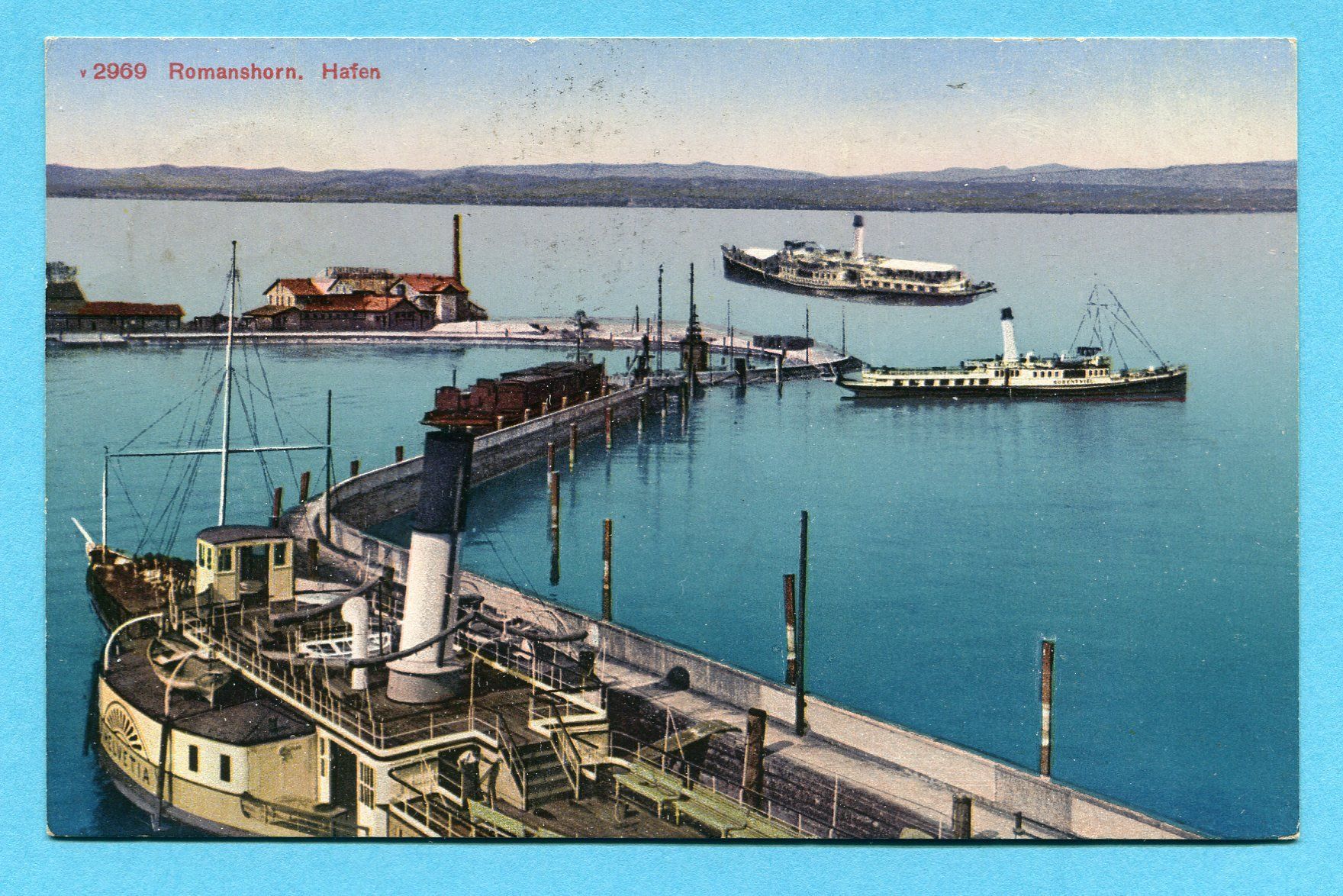 Ansichtskarten: Romanshorn 1922 - Hafen – Gebraucht aus Opfikon von Prophila