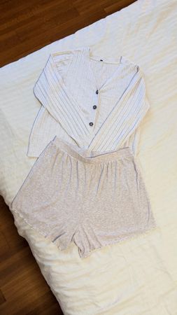 Set von MANOR Pyjama Cardigan & Shorts S / 36