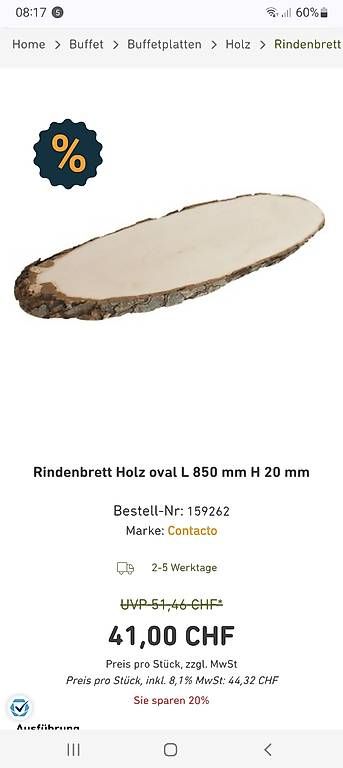 Holzartikel: Rinden Holzplatten  – Gebraucht aus Seon von Psalm28