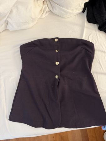 H&M Trägerloses Top, Grösse M, Lila