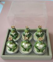 Frosch-Teelichter-Kerzen Kiss-Me! 6Stk. in OVP Neu