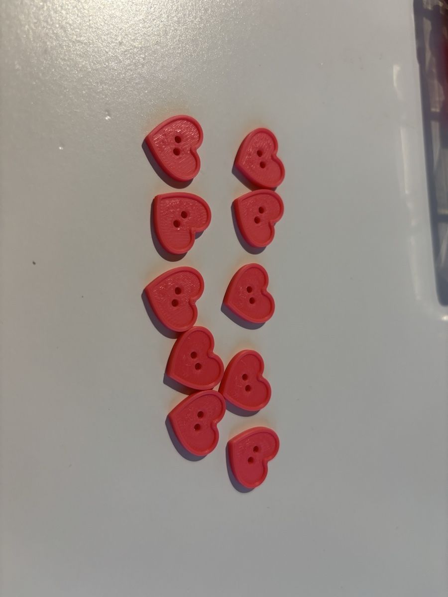 Bottoni: 10x Pink Heart Buttons – Nuovo (secondo la descrizione) da Rüti ZH venduto da lau_5yjf 1