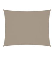 Sonnensegel Oxford-Gewebe Rechteckig 3x4 m Taupe