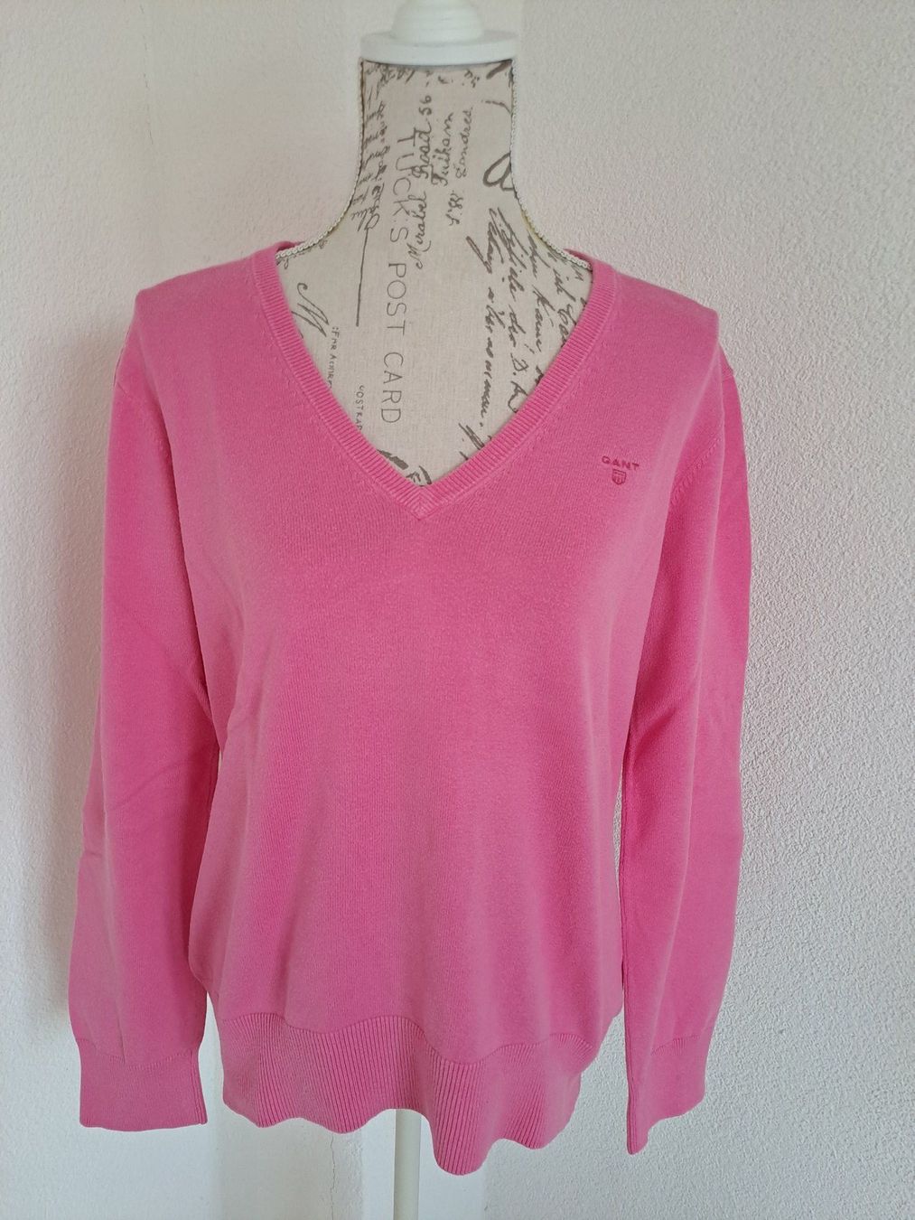 Gant Maglioni & Felpe: Pull rose, marque GANT, coton, Taille XXL (env. 42) – Usato da Denens venduto da Chanchantevend 1