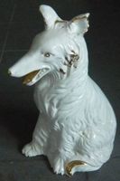 Hund Figur aus Porzellan / Dekoration ca 40-50 cm