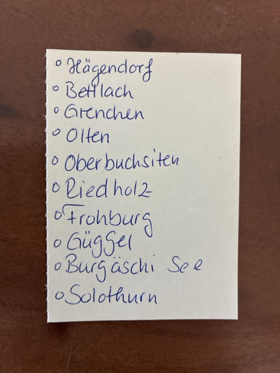 Cartoline postali: 10 Ansichtskarten Schweiz diverse vom Kanton Solothurn  – Usato da Oftringen venduto da Cla.vD.74 4