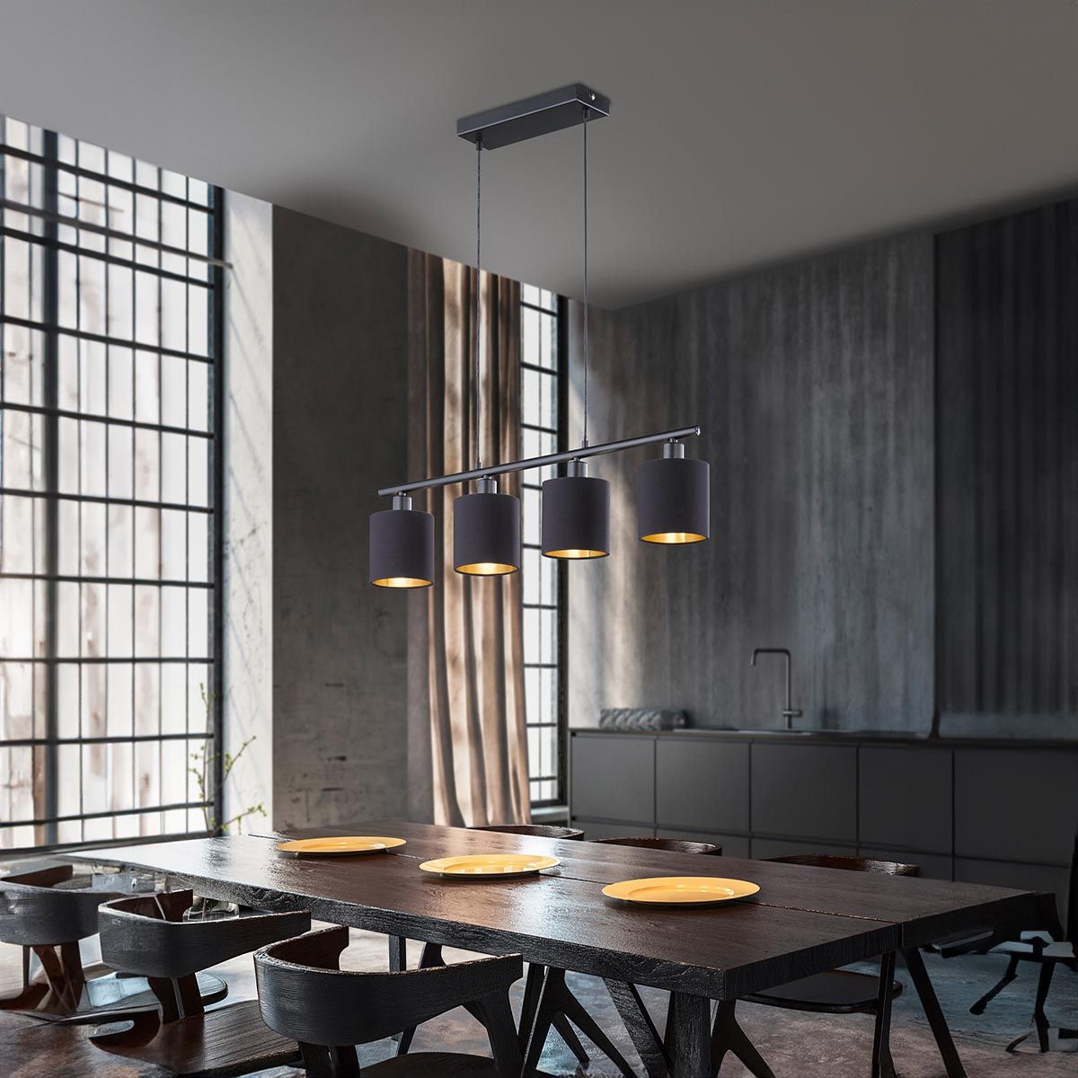 Lampadari & plafoniere: Pendelleuchte, Stoff, 75 cm x 12 cm – Nuovo (secondo la descrizione) da Kreuzlingen venduto da Smart-Light 3