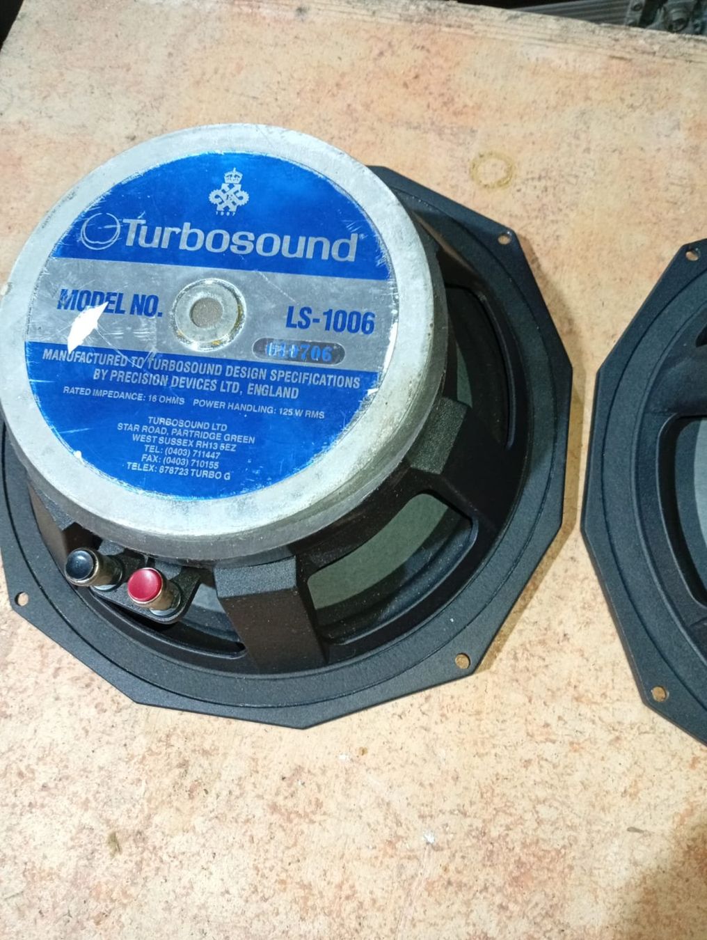 Turbosound Lautsprecher: Turbosound 10 Zoll - LS 1006 16 Ohm – Gebraucht aus Koppigen von connect1 4
