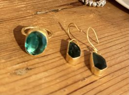 Schmuckset Smaragd