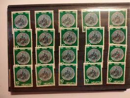 je 20 x Postfrische Pro Patria 1962