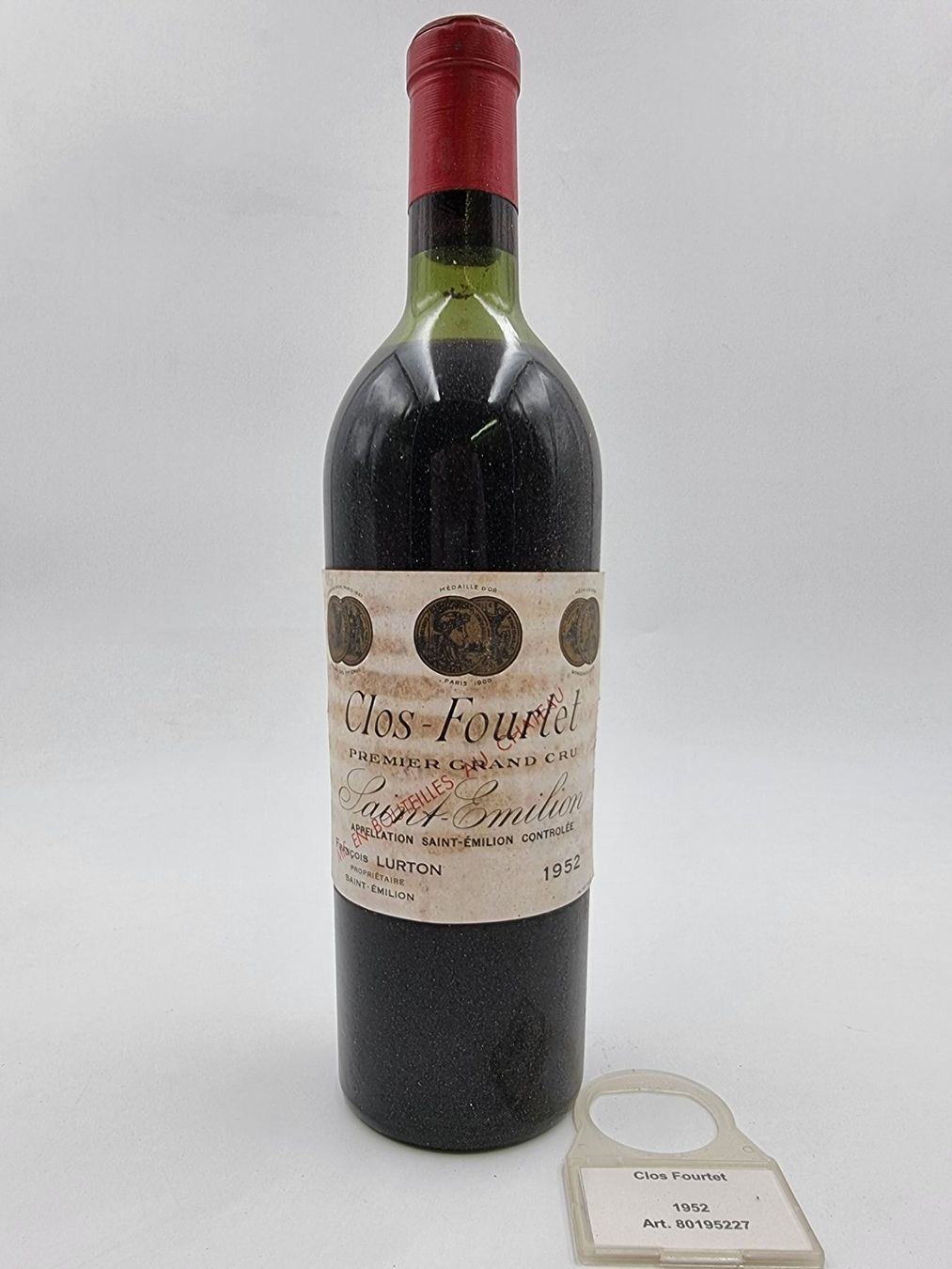 Vino: 1952 Château Clos Fourtet – Nuovo (secondo la descrizione) da Dübendorf venduto da Gastrovin