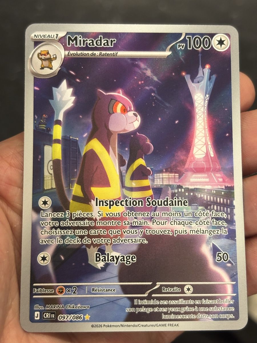 Pokémon Sammelbilder & Trading cards: Carte Pokémon MIRADAR cri 097 fr – Neu (gemäss Beschreibung) aus lausanne von helderj