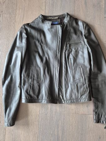 Schicke Echtlederjacke in Braun von Tussardi Jean, Grösse S,