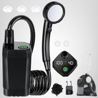 Campingdusche tragbar Akku 6000mAh Outdoor mit Pumpe