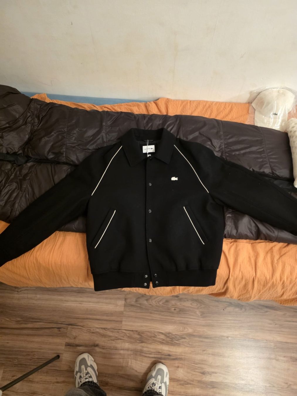 Lacoste Vestes: Lacoste Contrast Logo Wool Varsity Jacket – D'occasion à Frick par KonradM. 1