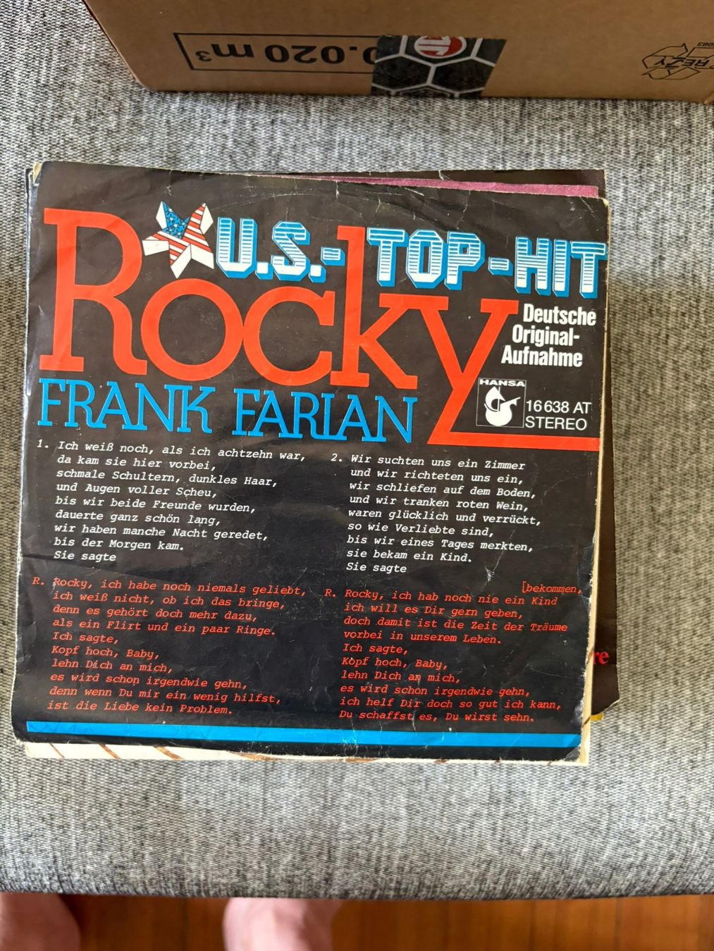 Dischi in vinile: Frank Farian - Rocky – Usato da Zofingen venduto da Bigron