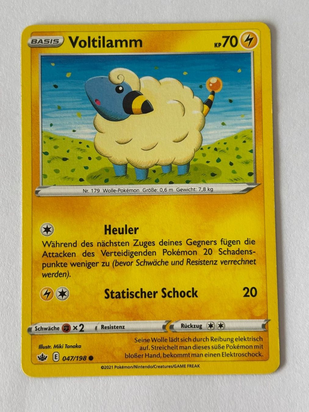Pokémon Carte collezionabili: Pokemon-Karte Voltilamm 047/198 – Usato da Herisau venduto da Seyashop1