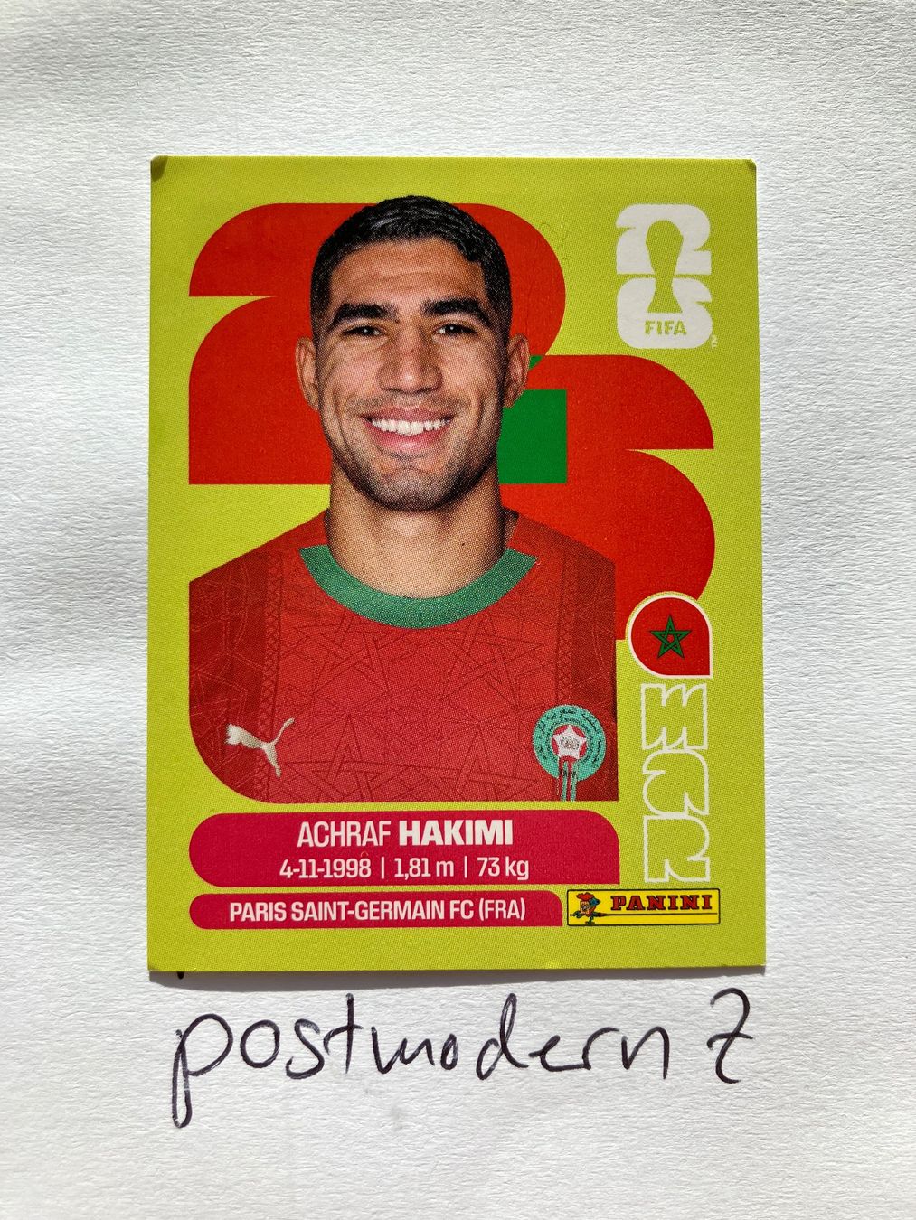 Panini Carte collezionabili: Panini - MAR 4 - Achraf HAKIMI – Nuovo (secondo la descrizione) da Altstätten SG venduto da postmodern7