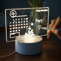 Acryl Transparent Leucht Kalender beschreíbbar
