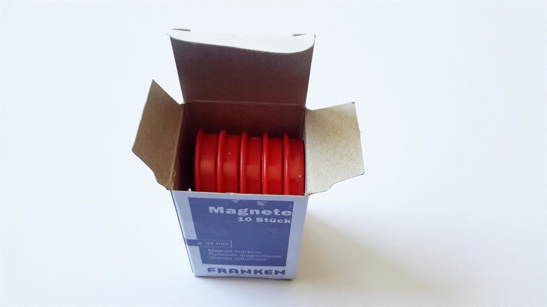 Calamite: Magnete 10 Stück, 32 mm, rot – Nuovo e nell'imballaggio originale da St. Gallen venduto da cointec 7