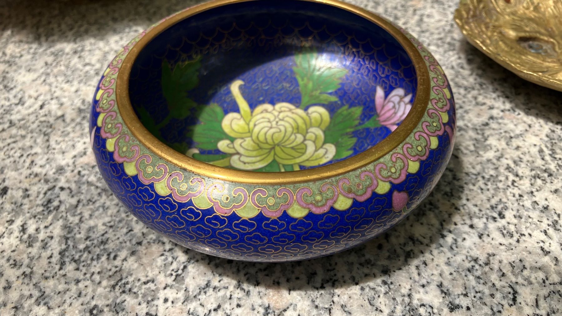 Piatti di portata: Vide poche émail cloisonné Email Plat – Usato da St-Cierges venduto da LeRegain 1