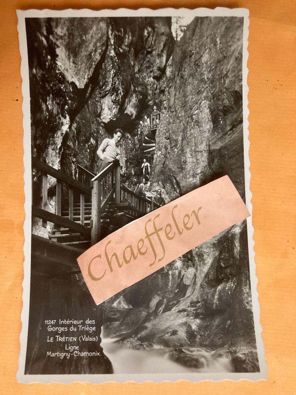 Cartoline postali: 11247 intérieur des Gorges du Triège – Usato da Zürich venduto da Chaeffeler