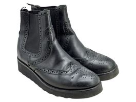 Bottines Navyboot noir cuir. Pointure 40
