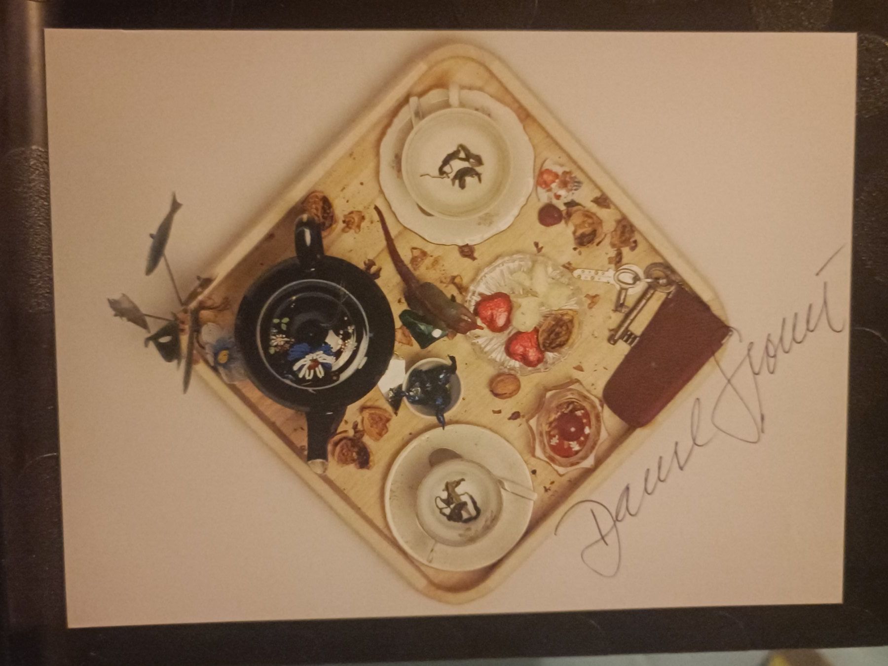 Grafica & Litografie: Daniel Spoerri - handsignierte Kunstpostkarte – Usato da Menziken venduto da Artographs