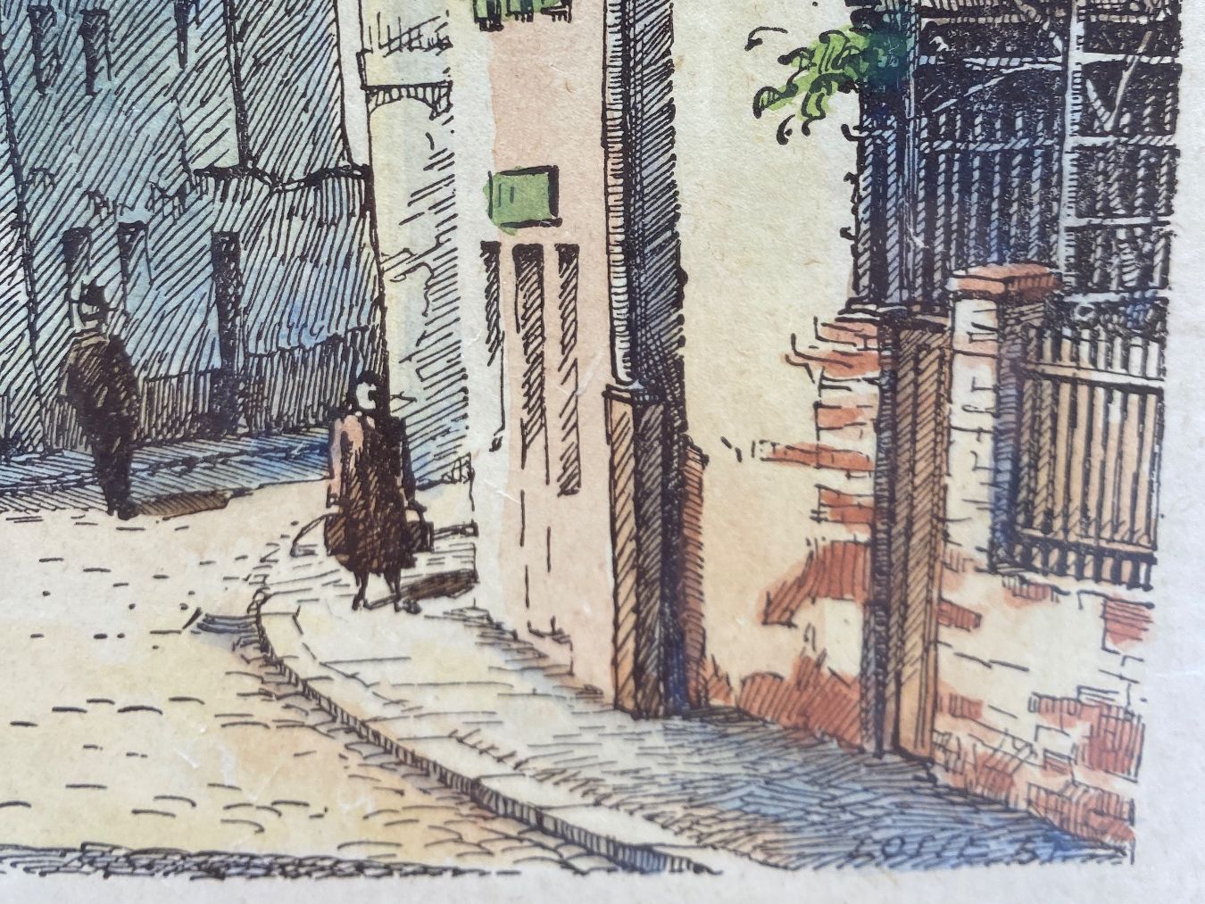 Incisioni: Dessin en gravure peinte. 25x17 cm – Usato da La Chaux-de-Fonds venduto da E-broc 1