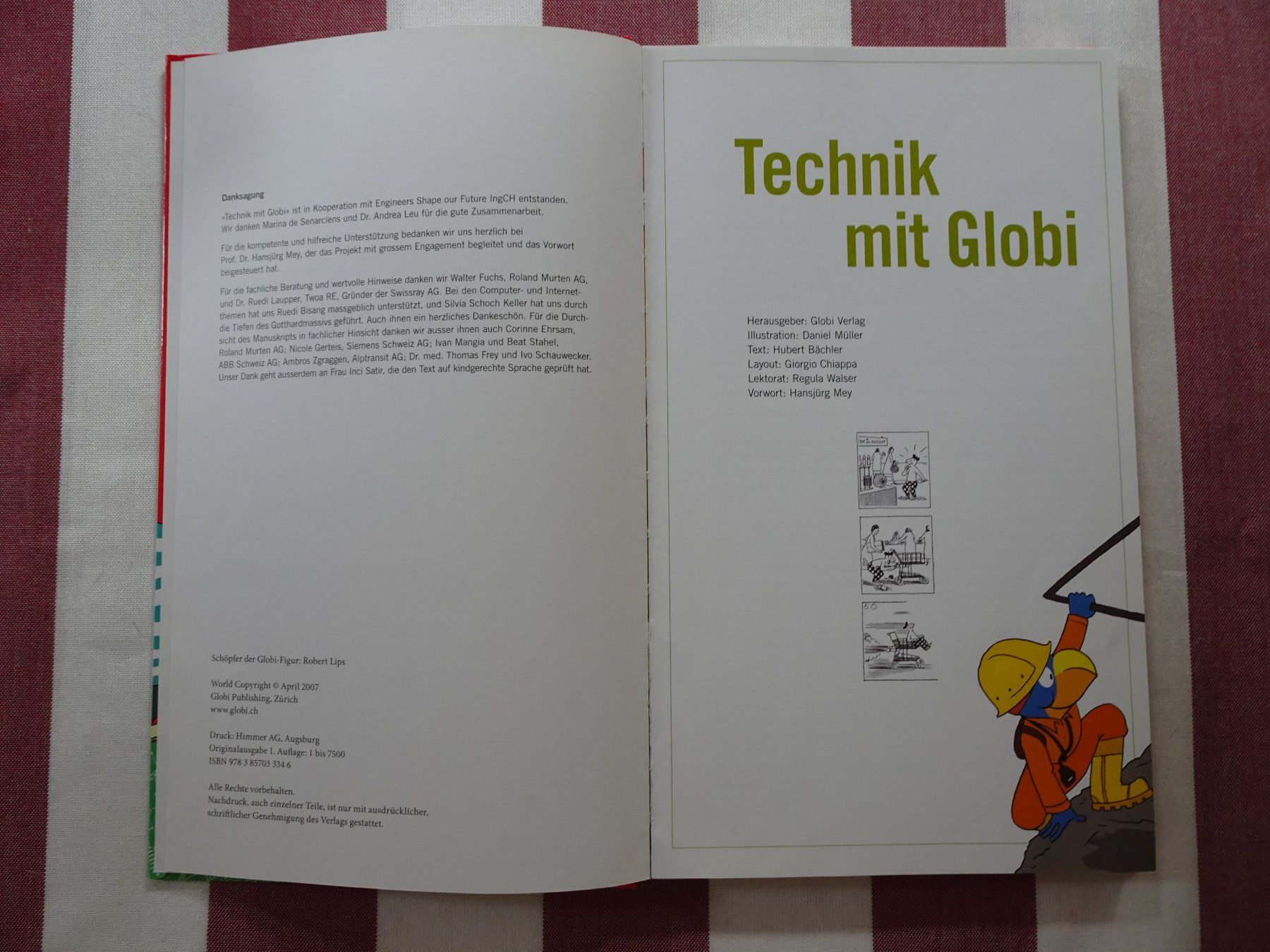 Comics: Technik mit Globi - 1. Auflage 2007 - unbemalt - G921 – Gebraucht aus Küssnacht am Rigi von Globi-Love 2