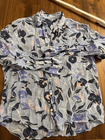GANT Bluse 30 %silk 70 %cotton Gr. 42 Top Zustand