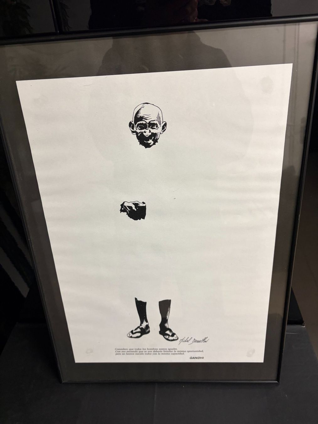 Foto & Immagini: Gandhi Bild mit Rahmen – Usato da Muri b. Bern venduto da Silberqualle