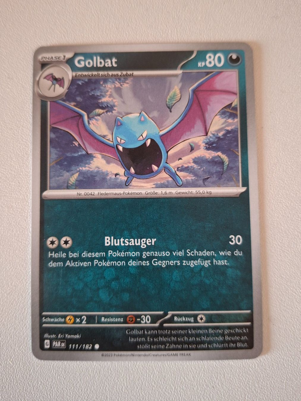 Pokémon Carte collezionabili: Golbat Pokemon Karte – Usato da Erlinsbach venduto da pfunky
