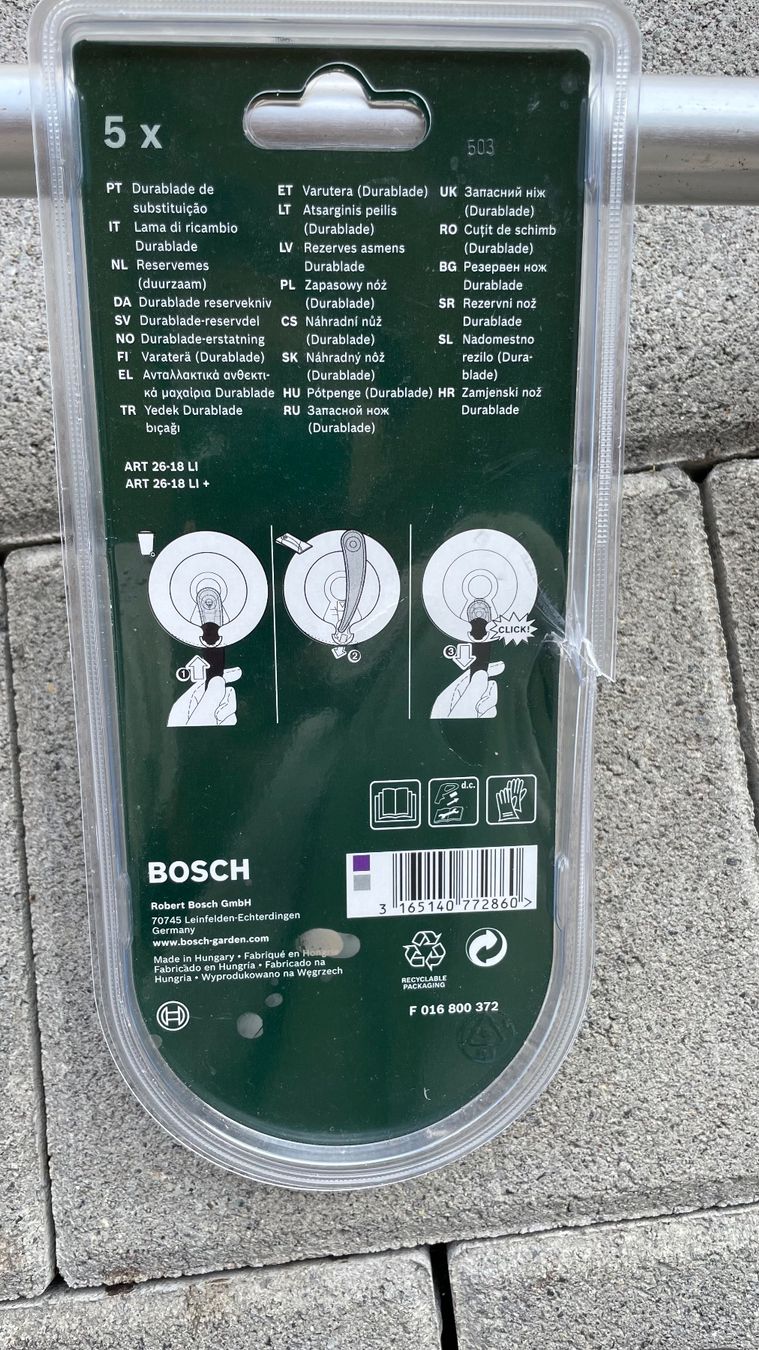 Bosch Tagliaerba: BOSCH Rasentrimmer with 3 new blade – Usato da Murg venduto da may_d9bw 7