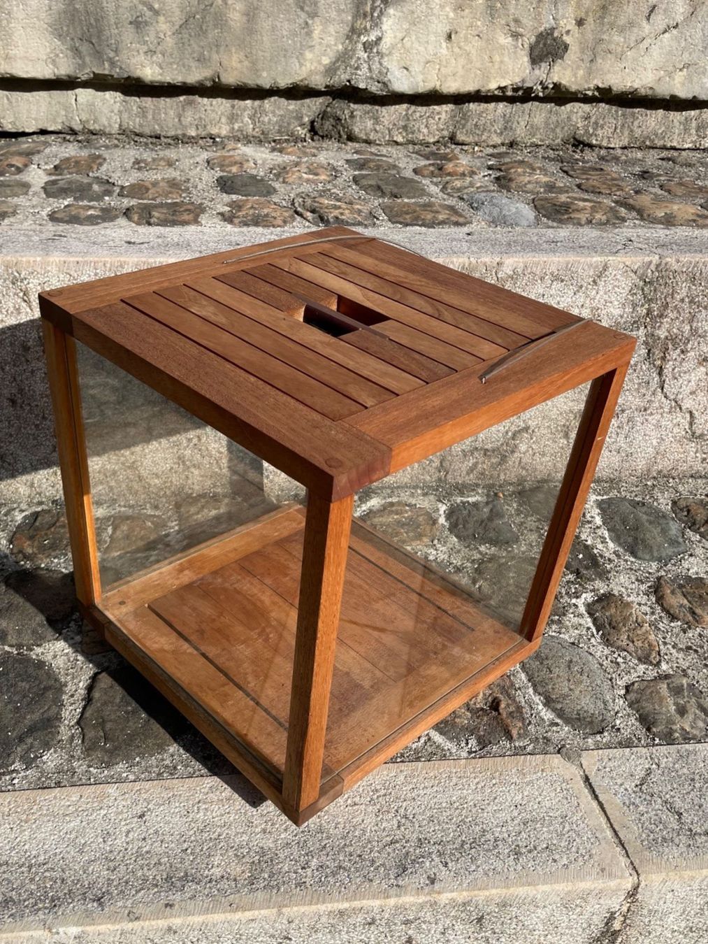 Lanterne: Tribu Gartenlaterne Teakholz – Usato da Brugg AG venduto da lenya1 1