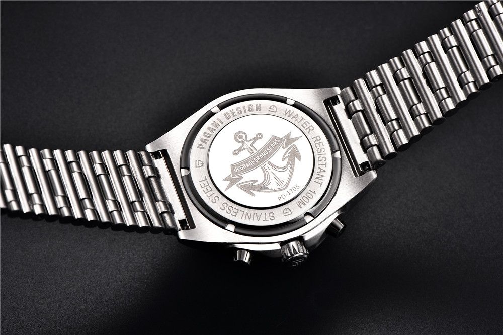 Pagani Design Orologi: Pagani Design Herren Uhr Chronograph – Nuovo e nell'imballaggio originale da Suhr venduto da sjay.Cv 1