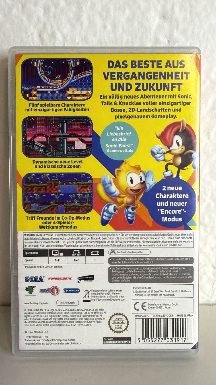Jeux: Nintendo Switch Sonic Mania Plus Spiel  – D'occasion à Ehrendingen par lax21 1