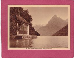 Tells Kapelle  Leuchtende Postkarte