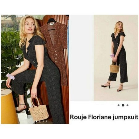 Rouje Jumpsuit "Floriane" Schwarz/Weiss, Gr. FR 36 / S – NE