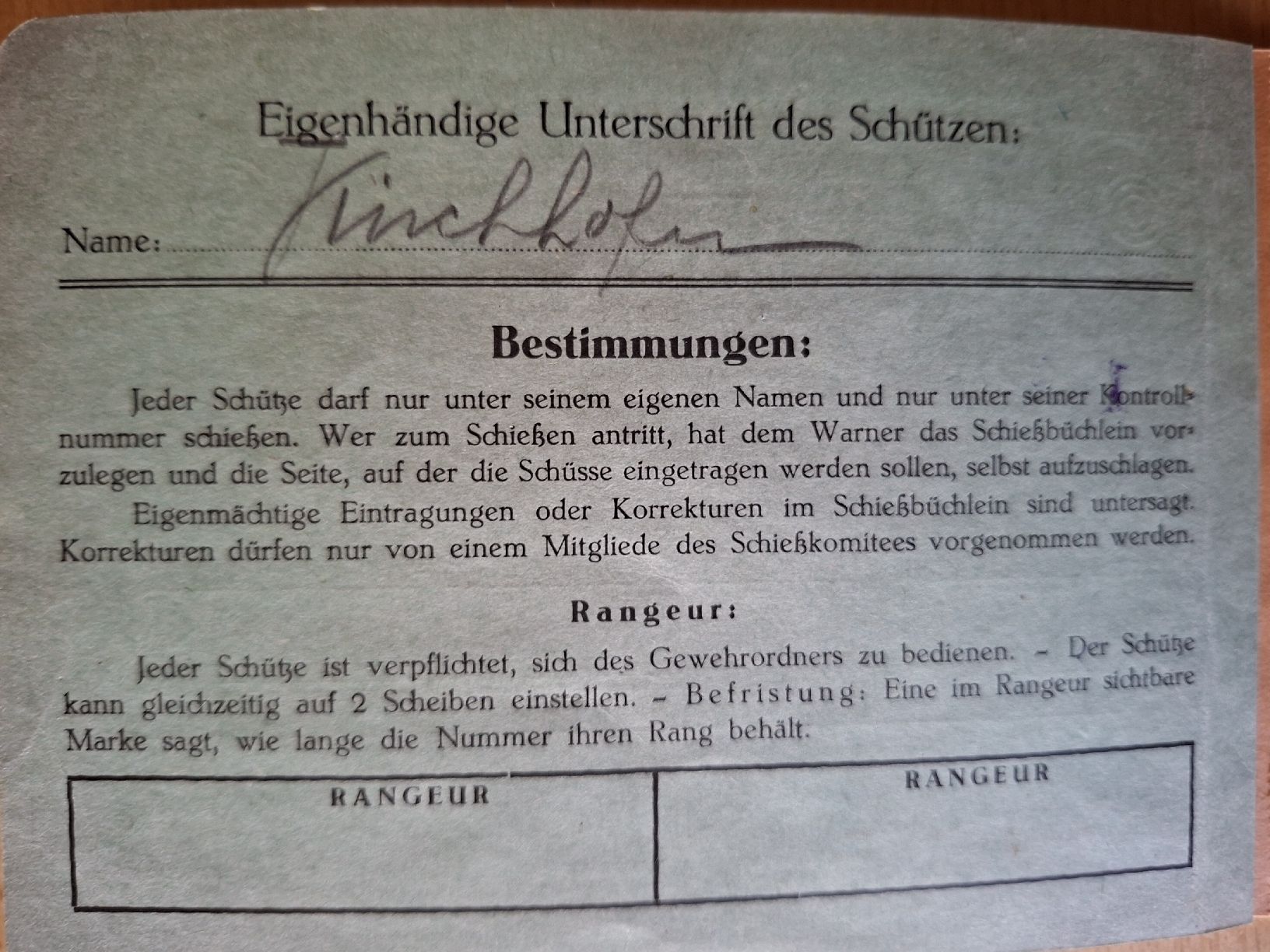 Documenti: Antikes Schiessbüchlein von 1929  – Usato da Schwanden Sigrisw venduto da len_9yqg 1