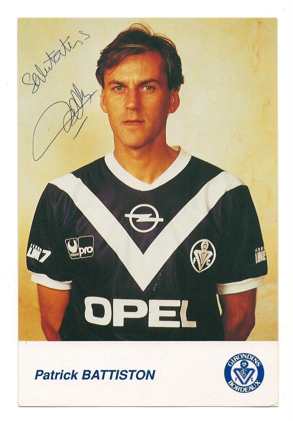 Autografi: PATRICK BATTISTON  EUROPAMEISTER  FRA – Usato da Basel venduto da verano1000