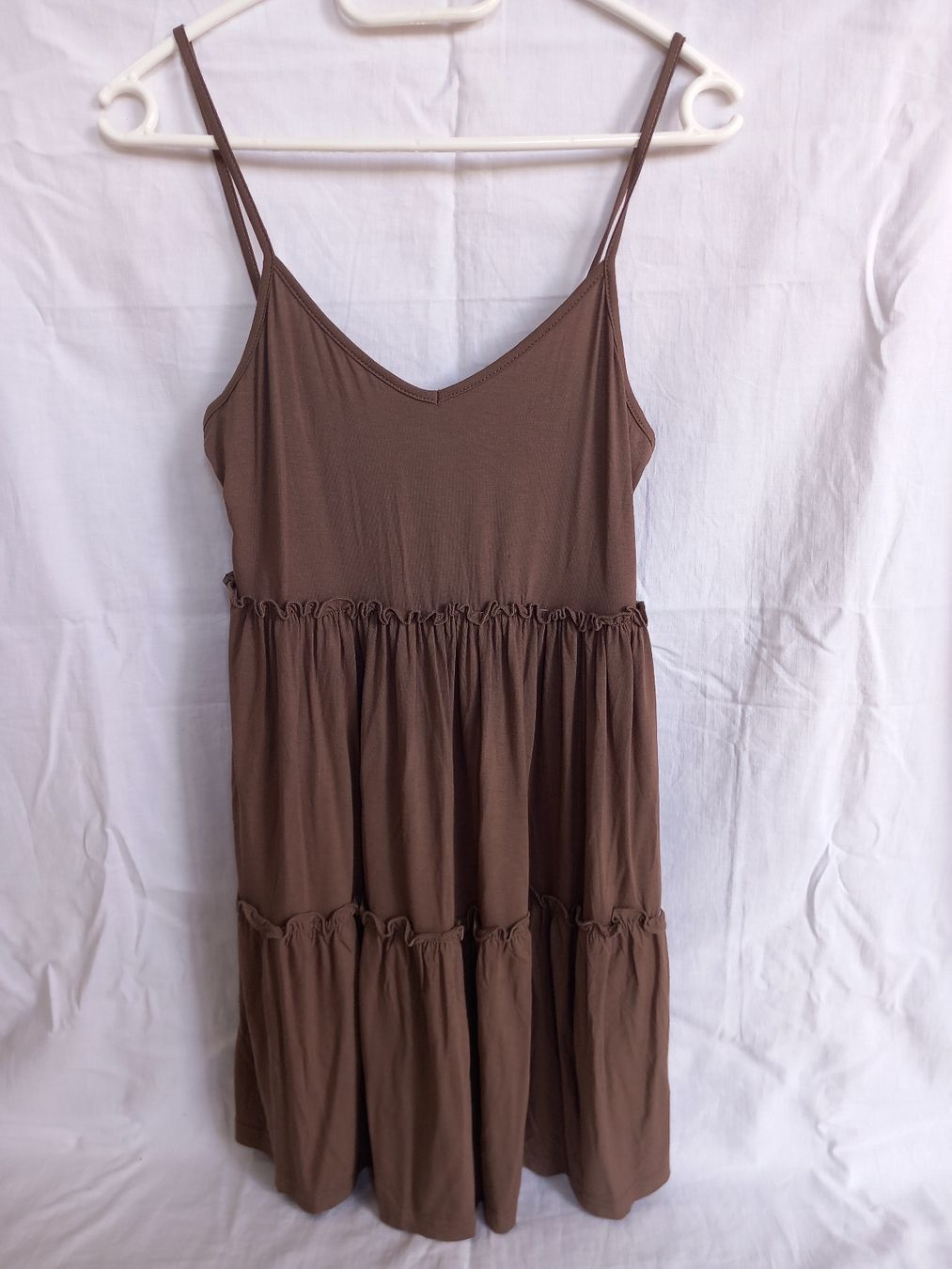 Vestiti: Robe marron à volants Taille M – Nuovo (secondo la descrizione) da Faoug venduto da per_kp6r