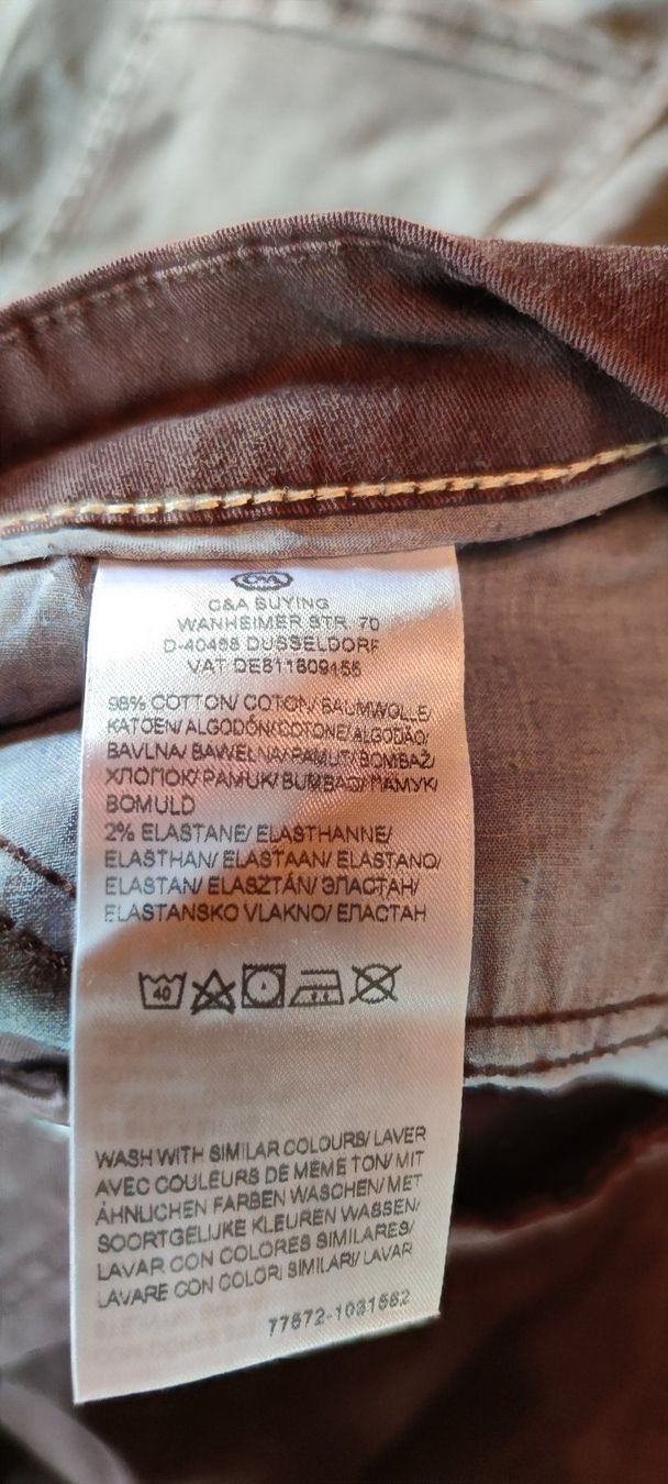 C&A Pantaloni: Herren Bermuda w 40 bräunlich – Usato da Schweizersholz venduto da fuchs06 4