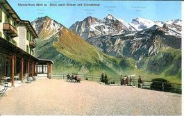 Stanserhorn Stans NW ca.1920 Hotelterrasse sehr gut erhalten