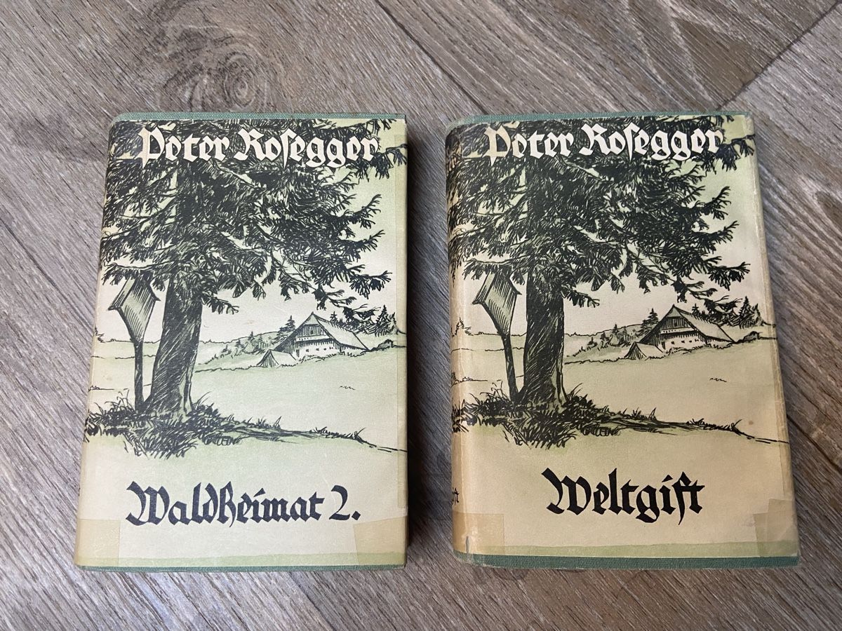 Libri: Peter Rosegger Waldheimat 2. Weltgift Buch – Usato da Galmiz venduto da Queenstone